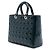 Dior Green Large Patent Cannage Lady Dior Verde Verde scuro - vista 2