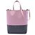 Céline Celine Small Vertical Cabas Tote Bicolor aus körnigem Kalbsleder Rosa Pink