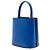 Prada Borsa Satchel Panier Small in Pelle Saffiano Blu - vista 2