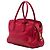 Borsa Tote convertibile Prada in pelle Vitello Daino rossa con chiusura a zip Rosso - vista 2