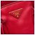 Borsa Tote convertibile Prada in pelle Vitello Daino rossa con chiusura a zip Rosso - vista 5