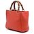 Borsa Gucci Mini Bamboo Shopper in pelle di vitello arancione - vista 2