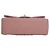 Chanel Mini Rectangular Classic Flap con manico in pelle d'agnello rosa - vista 3