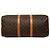 Louis Vuitton Brown Monogram Keepall Bandouliere 50 Marrone - vista 3
