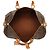 Louis Vuitton Brown Monogram Keepall Bandouliere 50 Marrone - vista 4