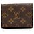 Tarjetero Louis Vuitton Brown Monogram Envelope Castaño