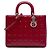 Dior Red Large Patent Cannage Lady Dior Rosso