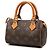 Louis Vuitton Brown Monogram Nano Speedy Bandouliere Marrone - vista 2