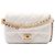 Chanel White Mini Quilted Lambskin Pearl My Perfect Single Flap Bianco