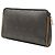 Clutch Dior de lona revestida con estampado de panal negro - vista 2