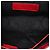 Borsa a tracolla Burberry Bridle Abbott in pelle rossa e tela House Check Rosso - vista 4