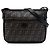 Borsa a tracolla Fendi Brown Zucca Coated Canvas Marrone