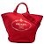 Tote bag Prada in tela Canapa rossa con logo Rosso