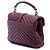 Borsa Satchel College Saint Laurent Rossa Medium in Pelle di Pecora Chevron Monogram Rosso Bordò - vista 2