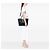 Borsa tote convertibile Prada in Vitello Daino nera Nero - vista 6