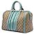 Borsa Boston Gucci Joy Medium in tela GG beige con banda Web - vista 2