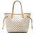Louis Vuitton White Damier Azur Neverfull MM Bianco