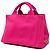 Borsa Tote Prada Small Canvas Canapa Logo Rosa - vista 2