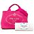 Borsa Tote Prada Small Canvas Canapa Logo Rosa - vista 7