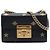 Padlock Gucci Borsa a tracolla Small in pelle di vitello nera con Bee Star e lucchetto Nero