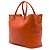 Borsa Tote Convertibile Prada Orange Vitello Daino con Zip Anteriore Arancione - vista 2