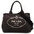 Borsa Tote Prada Small Canvas Canapa Logo Nera Nero