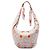 Borsa Hobo LOEWE in seta stampata Anagram bianca Bianco