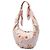 Borsa Hobo LOEWE in seta stampata Anagram bianca Bianco - vista 2