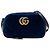 Gucci Borsa a Tracolla Small GG Marmont Matelassé in Velluto Blu