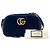 Gucci Borsa a Tracolla Small GG Marmont Matelassé in Velluto Blu - vista 9