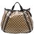 Borsa Tote Convertibile Gucci Beige GG Crystal Abbey D Ring