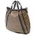 Borsa Tote Convertibile Gucci Beige GG Crystal Abbey D Ring - vista 2