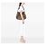 Borsa Tote Convertibile Gucci Beige GG Crystal Abbey D Ring - vista 6