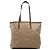 Tote Sacola Prada em lona Canapa marrom com logo