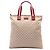 Gucci Beige GG Canvas Web Vertical Tote