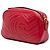 Gucci Borsa a tracolla Small GG Marmont in pelle matelassé rossa Rosso - vista 2