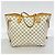 Borsa Tote Louis Vuitton Damier Azur Neverfull MM Bianco - vista 10