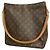 Borsa a tracolla Louis Vuitton Monogram Looping GM Marrone
