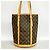 Borsa Tote Louis Vuitton Monogram Bucket GM Marrone - vista 11