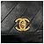 Borsa a tracolla Chanel in pelle d'agnello nera Nero - vista 11