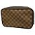 Louis Vuitton Damier Toilette Bag/Pouch N47623 Ebene Damier ebene