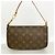 Louis Vuitton Monogram Pochette Accessoires M51980 Brown Women's Bag/Pouch - view 9