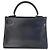 Borsa Hermès Kelly 32 Blu Notte in Pelle Box Calf - vista 6