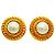 Orecchini a cerchio placcati oro Chanel D'oro