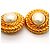Orecchini a cerchio placcati oro Chanel D'oro - vista 6
