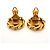 Orecchini a clip Chanel dorati con strass D'oro - vista 6