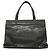 Saco Tote Chanel em couro de bezerro granulado preto