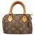 Borsa a mano Louis Vuitton Monogram Mini Speedy Marrone
