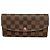 Louis Vuitton Damier Portefeuille Emilie Long Wallet Rosso Damier ebene