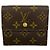 Louis Vuitton Tri-fold Geldbörse Braun Lila